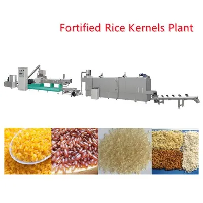 Planta de núcleos de arroz fortificados